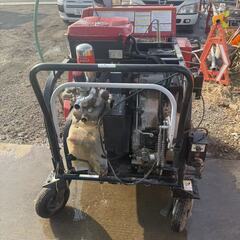  【福岡県みやま市】共立 前進・後進付き ラジコン動力噴霧器 DRS75VD セル付き ディーゼルエンジン 動噴 自動巻取りの画像