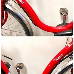 1年保証 送料無料　ヤマハ　パスシオン　26インチ　赤色　電動アシスト自転車の画像