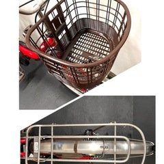 1年保証 送料無料　ヤマハ　パスシオン　26インチ　赤色　電動アシスト自転車の画像