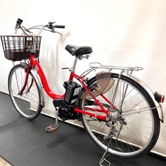 1年保証 送料無料　ヤマハ　パスシオン　26インチ　赤色　電動アシスト自転車の画像