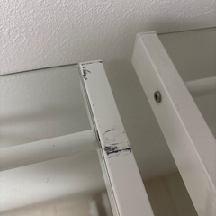 L字型 ガラスデスク の画像