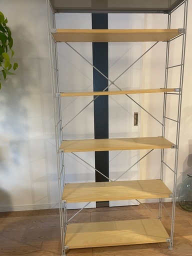 無印良品 スチールユニットシェルフ オーク