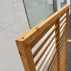 美品 木製パーテーション 幅90cm 高さ180cm ガーデニング 店舗 業務用 事務所 目隠しパネル 仕切りボードの画像