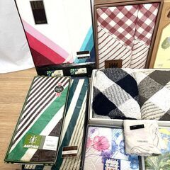 【B443】未使用/長期保管品/ギフトタオル/まとめ/バスタオル/フェイスタオル/スポーツタオル/ハンカチなど/箱入りの画像
