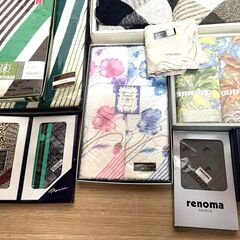 【B443】未使用/長期保管品/ギフトタオル/まとめ/バスタオル/フェイスタオル/スポーツタオル/ハンカチなど/箱入りの画像