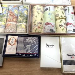 【B443】未使用/長期保管品/ギフトタオル/まとめ/バスタオル/フェイスタオル/スポーツタオル/ハンカチなど/箱入りの画像