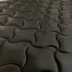 シングル コイルスプリングマットレス  ブラックの画像