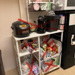 キッチンラック　高さ142*幅80*奥行40 キッチン棚 の画像