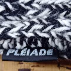 PLEIADE 毛糸バッグ／モノクロ／冬向けの画像