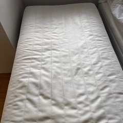 【無印良品】脚付マットレス・ポケットコイル・スモール（スチールメッシュ・洗えるカバー）幅８３×奥行１９８×脚の高さ２６ｃｍ（Ｍ８）の画像