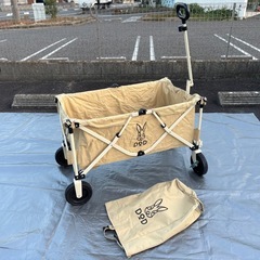 DOD フォールディングキャリーワゴン ベージュ キャンプ用品.の画像