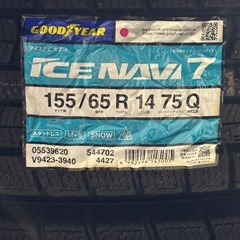155/65R14  グッドイヤー　ICENAVI スタッドレスタイヤ　軽自動車の画像