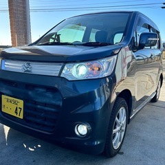 【低走行83,000km】ワゴンRスティングレー T ターボ／内装フル分解清掃済み／装備多数／スタッドレス新品級＋夏タイヤ付／車検R8年6月の画像