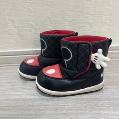 タグ付きミッキーのスノーブーツ　15cmの画像