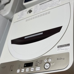 大阪市送料無料‼️洗濯機 2019年製 SHARP 6kg クリーニング済 送料・設置込み可洗濯機6kg SHARP 2020年【分解クリーニング済み