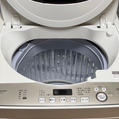 送料・設置込み可洗濯機6kg SHARP 2020年【分解クリーニング済み