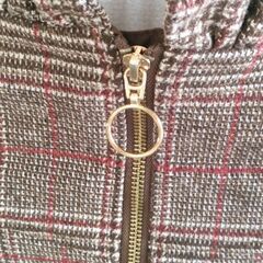 美品　グレンチェック台形スカート　NICE CLAUP　タイトスカートの画像