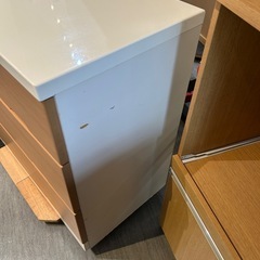 【棚】【ニトリ】【3段ローチェスト】クリーニング済み【管理番号1202】五  の画像