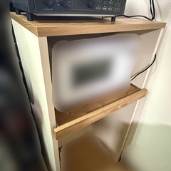 引き出し付キッチン収納棚　電子レンジラックの画像