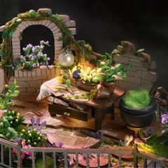 怪しい魔法の家　ゴシックハウス　ドールハウス　ミニチュアハウス　キットの画像