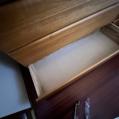 ナチュラル　木製タンスの画像