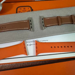 Hermes Apple Watch 7 シルバーステンレススチール 41mm 正規品ストラップ（未使用）付属の画像