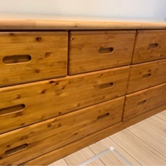 157cmタンス　ヴィンテージ風　美品の画像