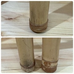 バリの竹製の梯子　インテリアラダーの画像