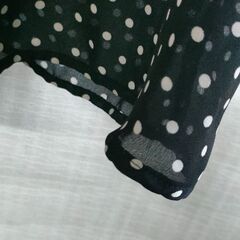 美品　半袖ブラウス　ドット　sorridere　水玉の画像