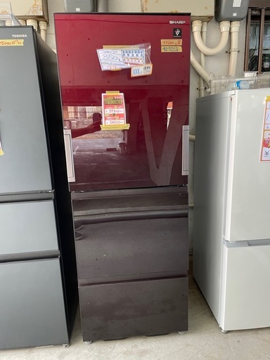 配達可【シャープ】冷蔵庫350L★2023年製 クリーニング済み/6ヶ月保証付き【管理番号】1202 橋
