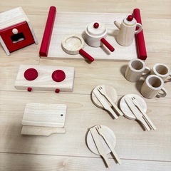 木製オーブントースターセットの画像