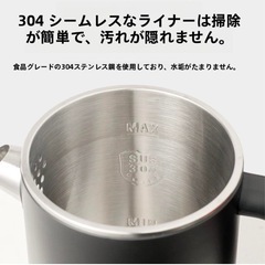 電気ケトル　黒色　1.6L 新品の画像