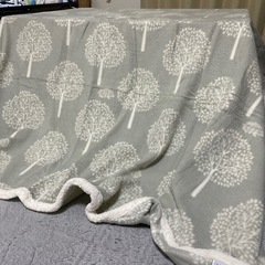 小さめ
長方形こたつとこたつ薄掛け布団と上掛けの画像