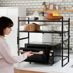 【12/20迄】山善 YAMAZEN レンジ上ラック 棚2段 DRR-732の画像