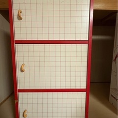 レトロ棚／マリリン・モンロー柄収納棚の画像