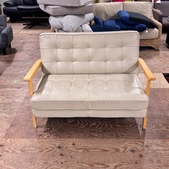 A1830🌟激安‼️レーザー2人掛けソファ🌟の画像