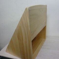 2-1　未使用/新品　訳ありアウトレット　絵本ラック 4段 幅50 コンパクト ディスプレイ 収納 木製の画像