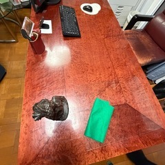 大塚家具　木材事務所机の画像