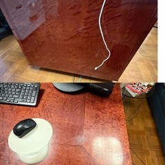 大塚家具　木材事務所机の画像