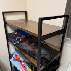 5段ラック　収納棚　アイアンシェルフの画像