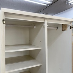 ②【早い方優先‼️】森田インテリア 85cm幅ワードローブ クローゼット 引き出し収納付き♪の画像