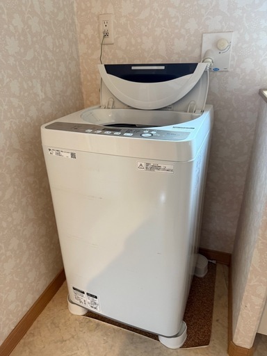SHARP 縦型洗濯機 ES-GE60-T 2019年製