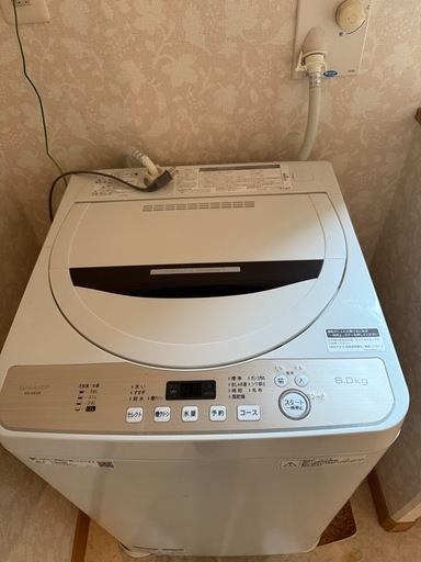 SHARP 縦型洗濯機 ES-GE60-T 2019年製