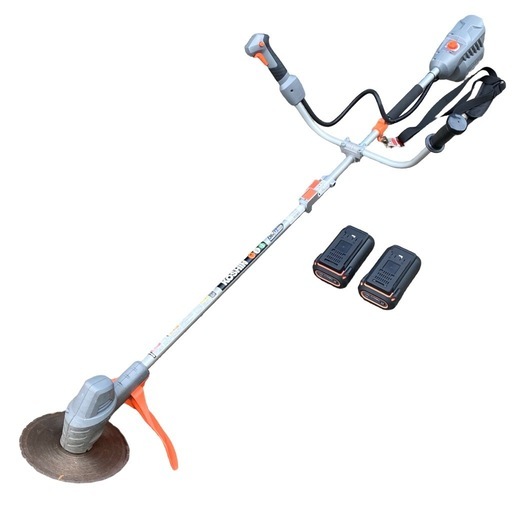 ○動作品■KOSHIN 工進 充電式草刈機 36V 純正バッテリー2個付き バッテリー工具 コードレス SBC-3650B 中古品■ジモティ姫路