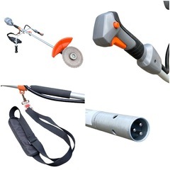 ○動作品■KOSHIN 工進 充電式草刈機 36V 純正バッテリー2個付き バッテリー工具 コードレス SBC-3650B 中古品■ジモティ姫路の画像