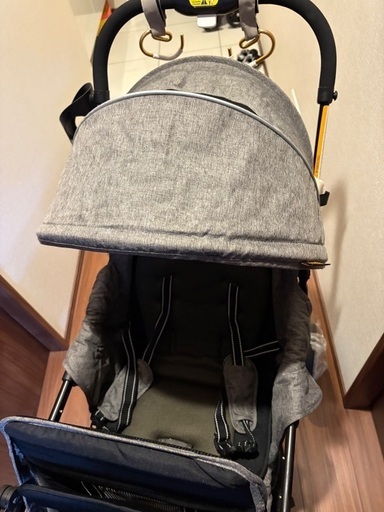 美品】besrey セール中 ベビーカー グレー 双子 年子 2人乗り レイン