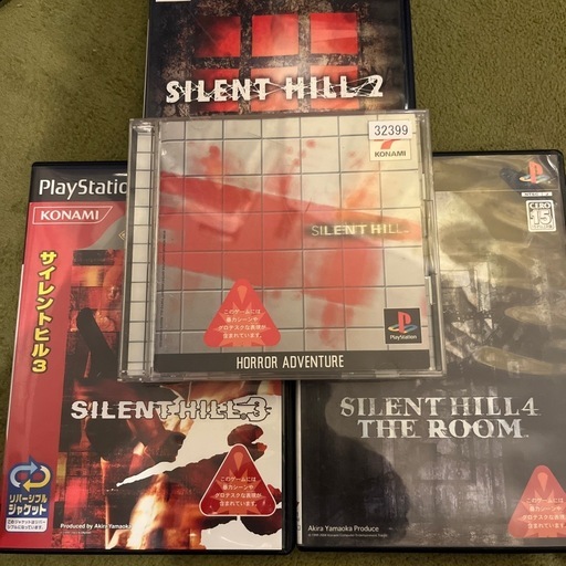 ps2 本体とサイレントヒル　1,2,3,4　