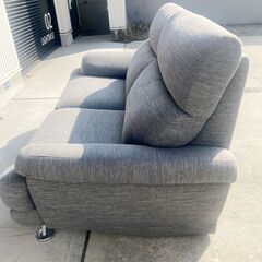 幅175cm✨2人掛けソファー‼️二人掛け/グレー/両肘/リビング/ファミリー/新婚/ワンルーム /一人暮らし/の画像