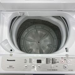 ★リユースのサカイ千葉中央店★ Panasonic 5.0㎏縦型洗濯機 白系 H88×D57.2×W56.2 クリーニング済み TC5604の画像
