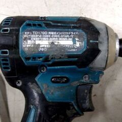 makita 充電式 インパクトドライバ TD170D 本体+バッテリ+充電器（DC18RC） マキタ 電動工具 ハンドツール 札幌市 中央区 南12条の画像